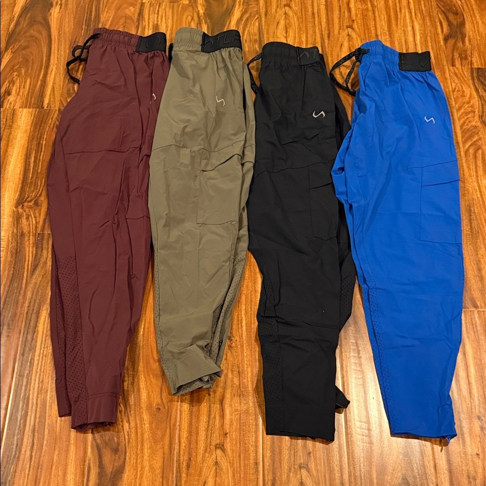 FOUR Women's Versatile Joggers - Burgundy, Olive, Black, & Blue. Great deal!